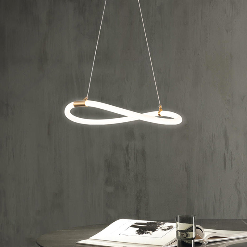 Simple Style Chandelier Gold Led Hanging Light for Bedroom Dining Room