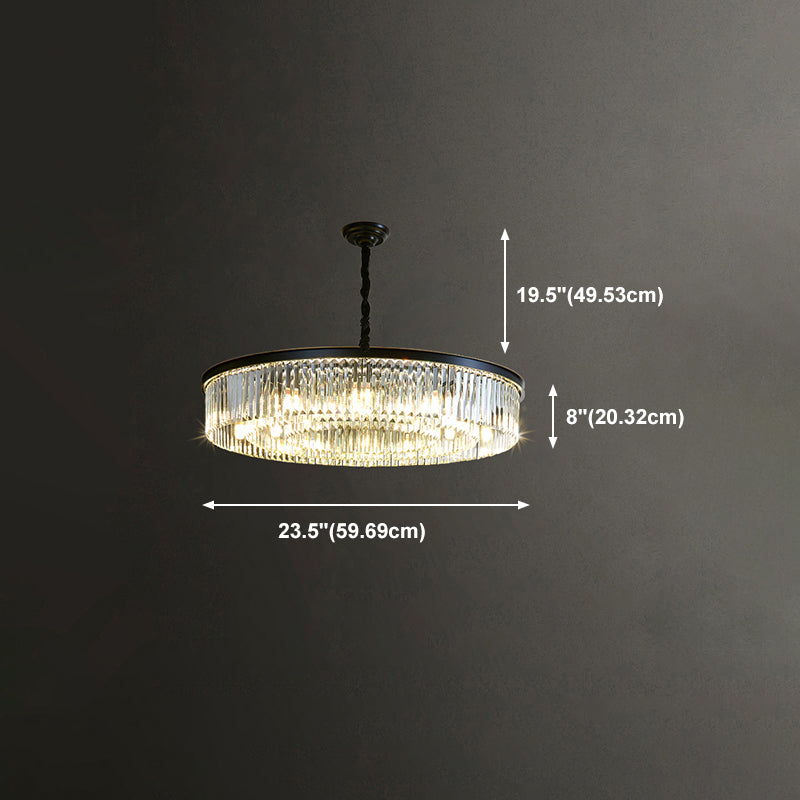 Luz de lámpara de lámpara de estilo moderno CRISTAL Multi Head Light para sala de estar