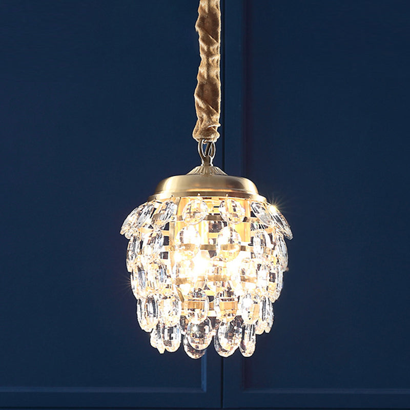 Crystal Chandelier Lighting Fixture Countryside Chandelier Pendant Light for Sitting Room