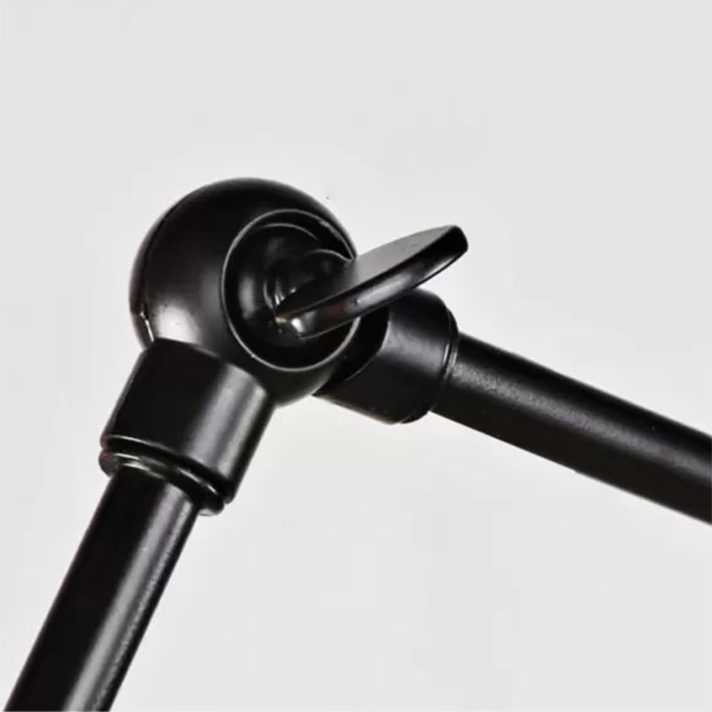 Radial Chandelier Lights Industrial Style Metal Hanging Pendant Lights in Black