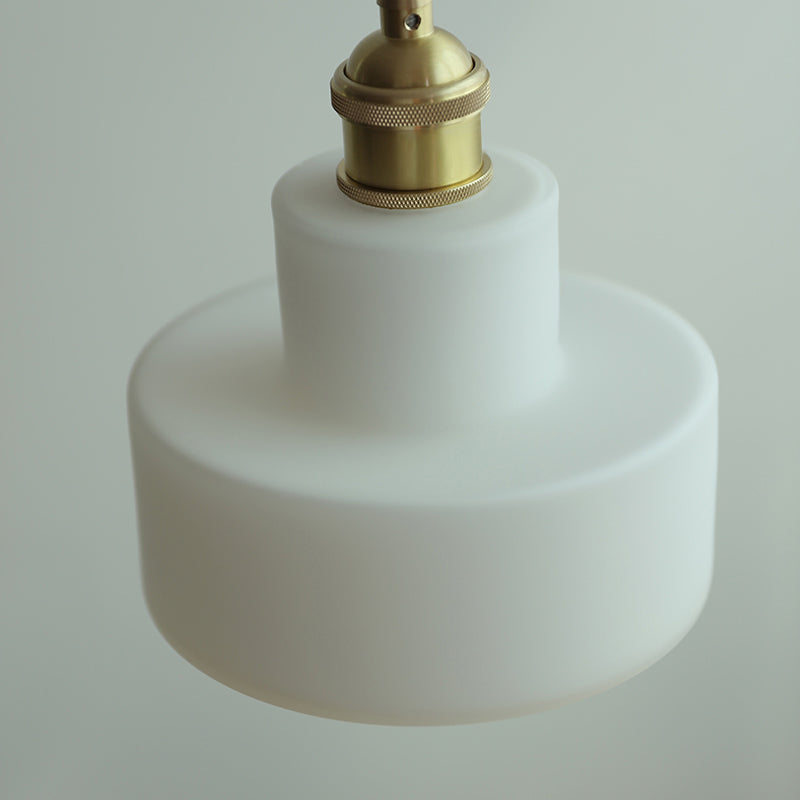 Luce a pendolo in vetro bianco Luce appennata a sospensione per guardaroba