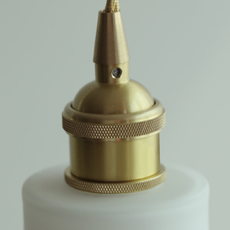 Luce a pendolo in vetro bianco Luce appennata a sospensione per guardaroba