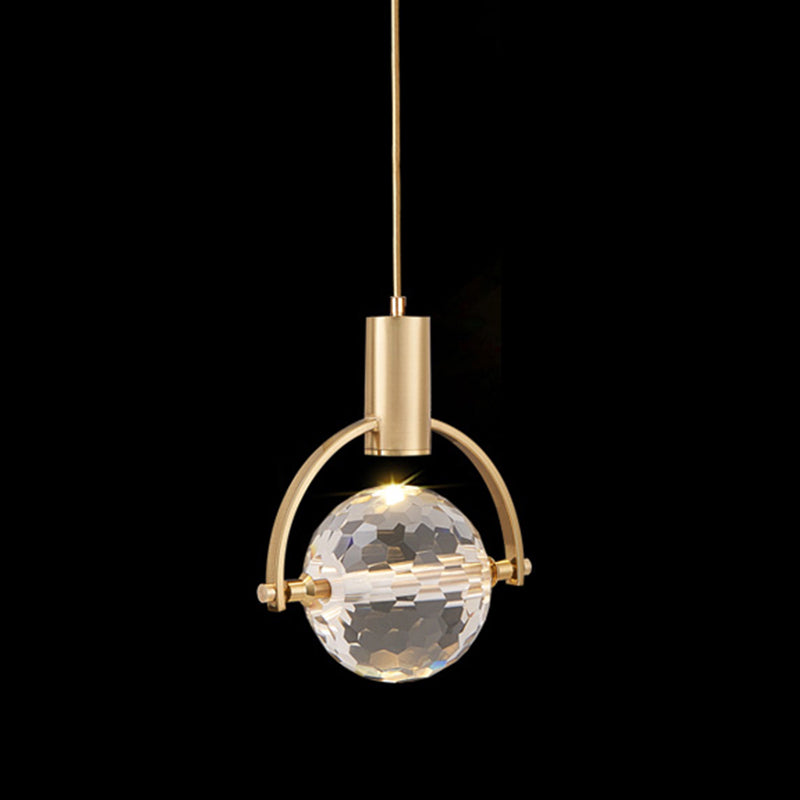 Geometry Hanging Lights Modern Style Crystal Hanging Light Fixtures