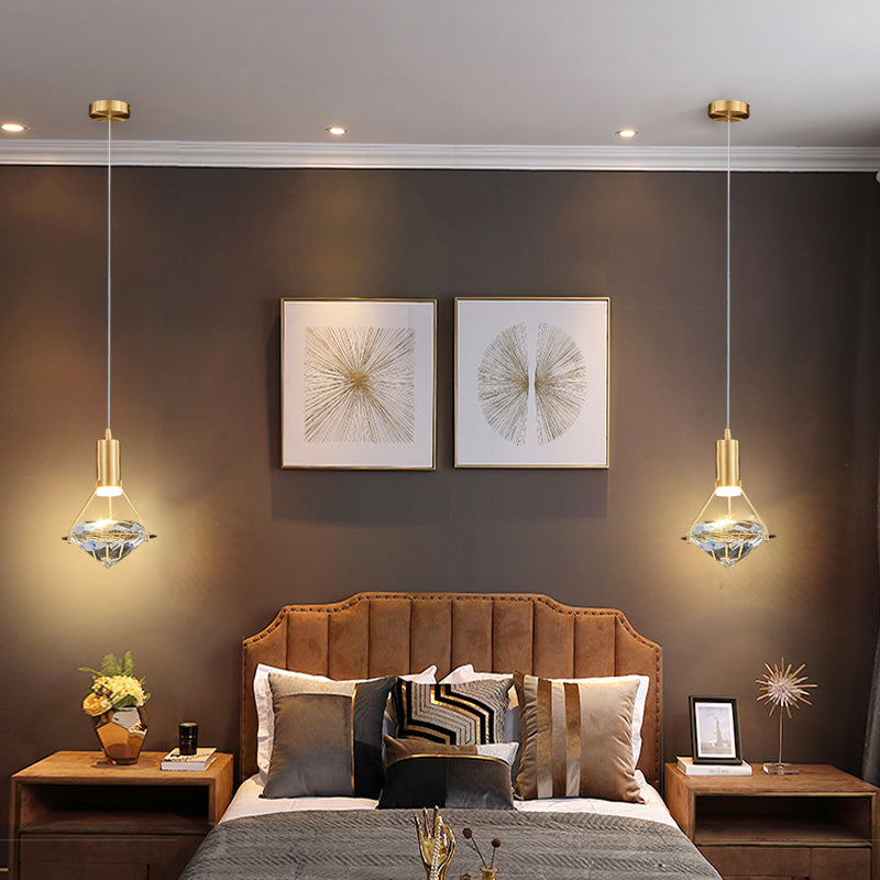 Geometry Hanging Lights Modern Style Crystal Hanging Light Fixtures