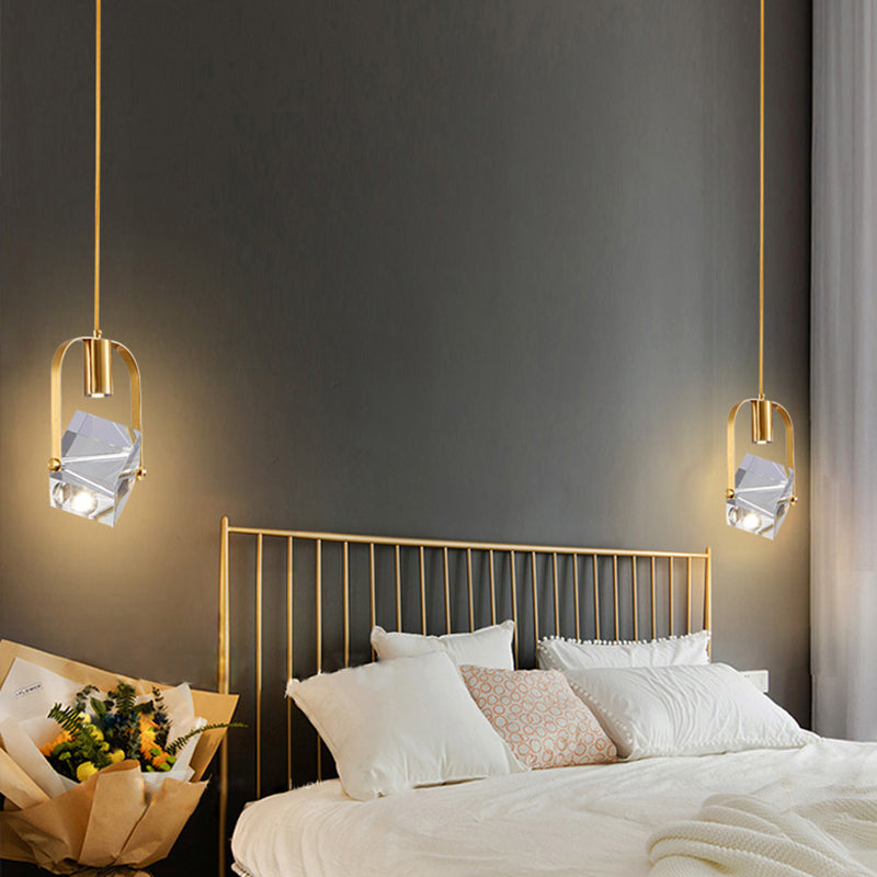 Geometry Hanging Lights Modern Style Crystal Hanging Light Fixtures