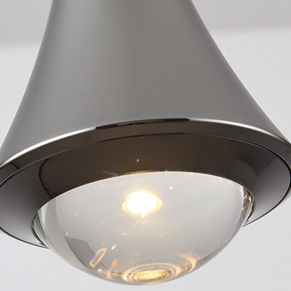 Aluminum Flared Pendant Light Fixture Simple LED Drop Lamp for Dining Room