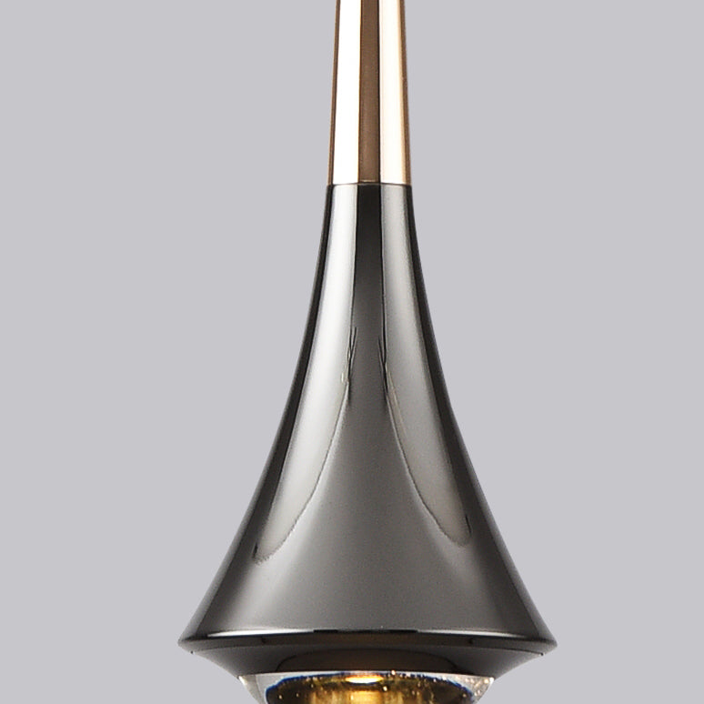 Aluminum Flared Pendant Light Fixture Simple LED Drop Lamp for Dining Room