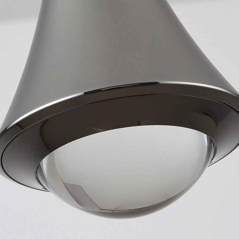 Aluminum Flared Pendant Light Fixture Simple LED Drop Lamp for Dining Room