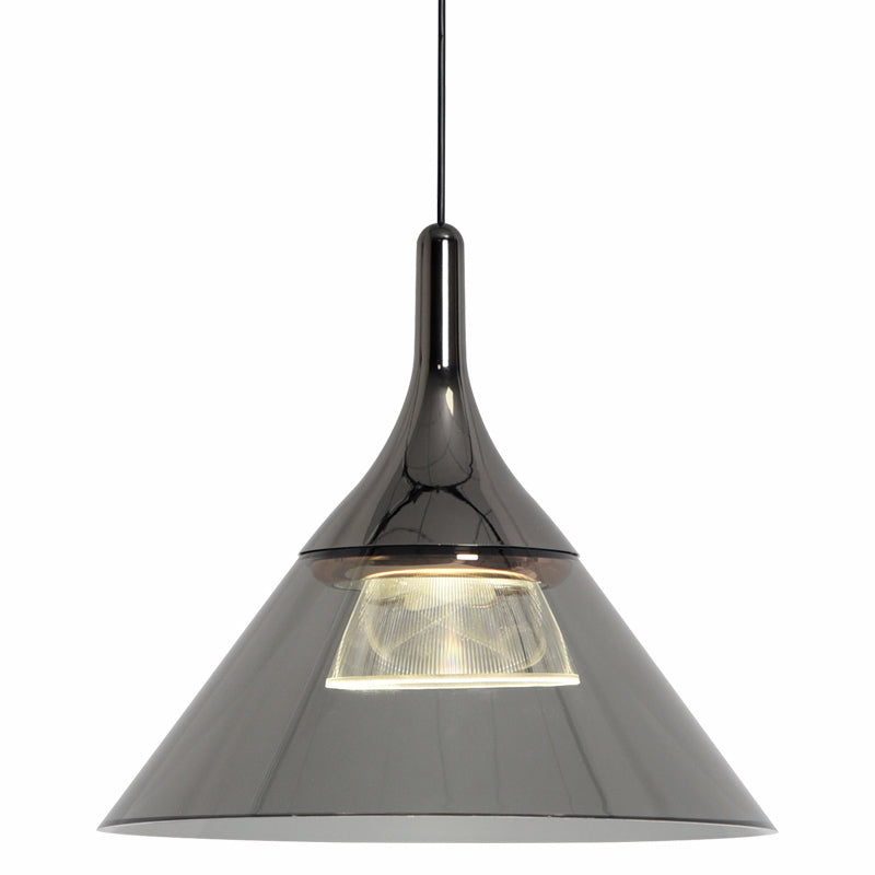 Minimalist Cone Shape Pendant Light Aluminum Dining Room LED Hanging Light