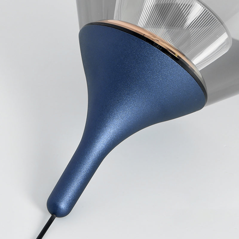 Minimalist Cone Shape Pendant Light Aluminum Dining Room LED Hanging Light