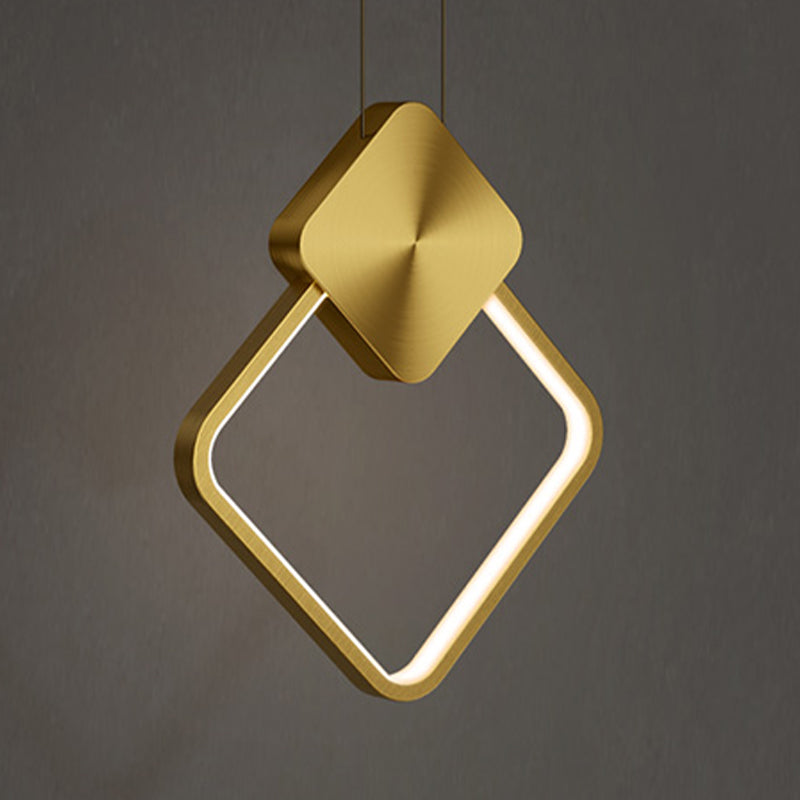 Geometric Ceiling Pendant Light Metal Modern LED Pendant Lighting