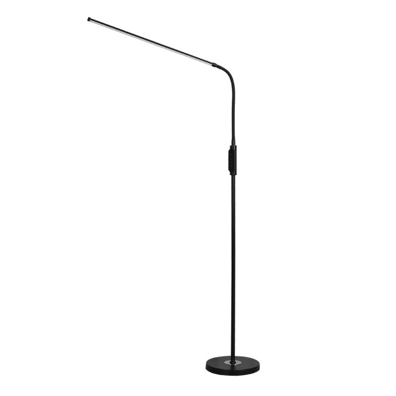 Lampadaire en forme linéaire de style contemporain de style métal.