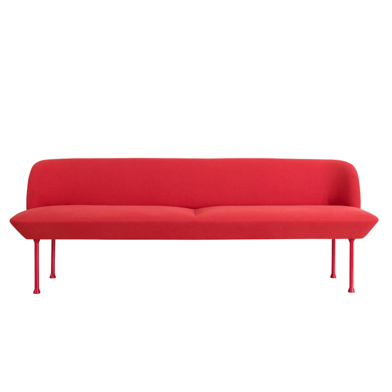 30.71" H Linen Armless Contemporary Sofa with Tight Back for Apartment