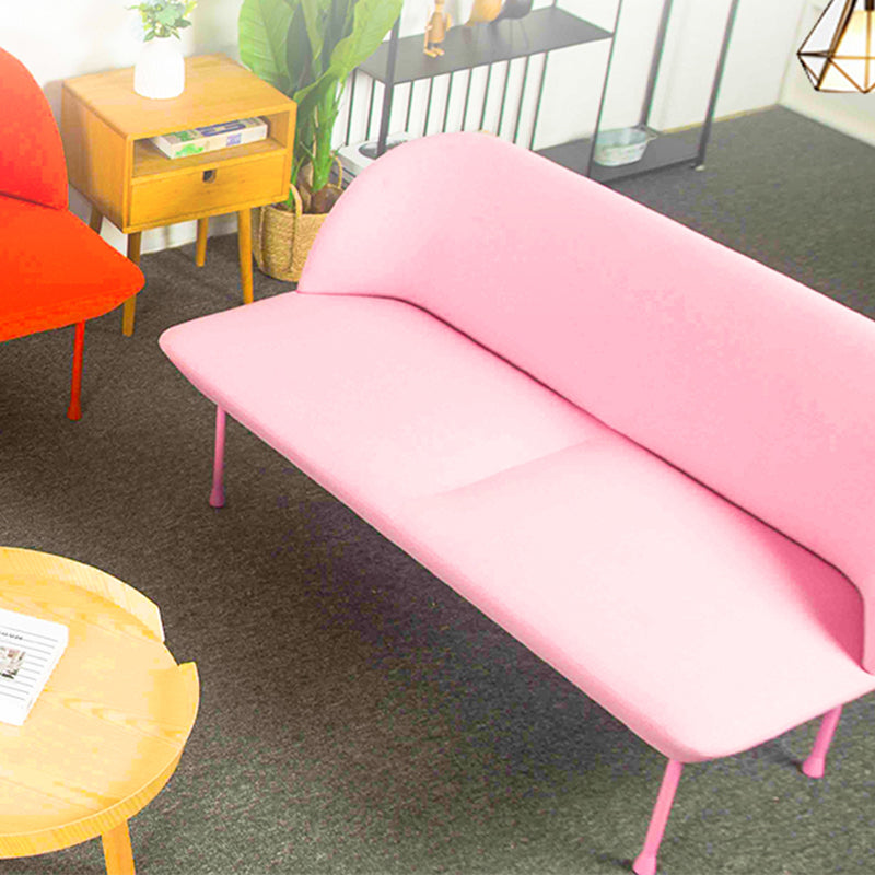 30.71" H Linen Armless Contemporary Sofa with Tight Back for Apartment