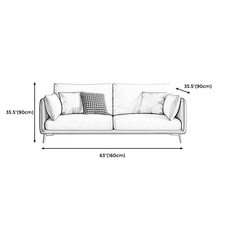 Moderne grüne und weiße Stoffsofa quadratische Armsofa für Wohnzimmer