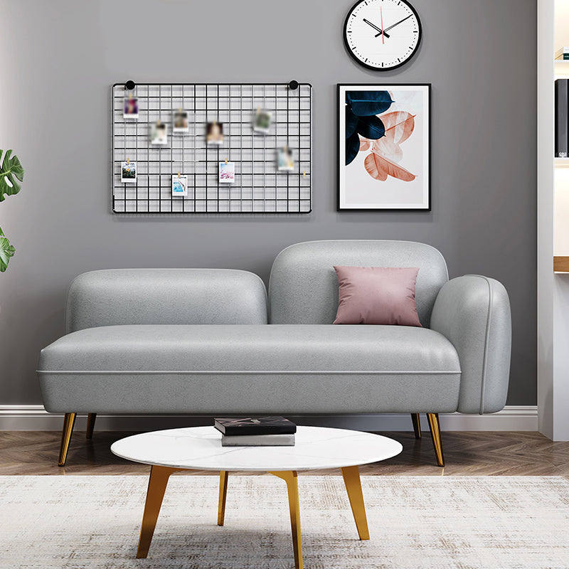 Hair Pin Legs Tight Back Square Arm Transitional Modern Loveseat for Apartment