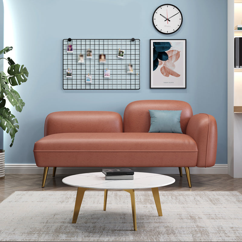 Hair Pin Legs Tight Back Square Arm Transitional Modern Loveseat for Apartment