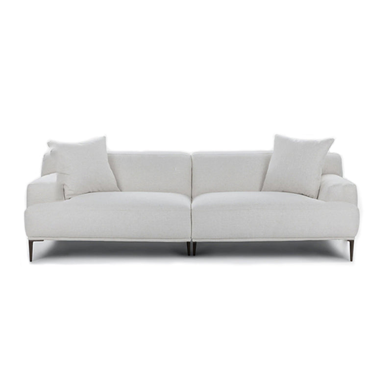 Tight Back Recessed Arm Sofa with Down Fill Cushions for Apartment and Living Room