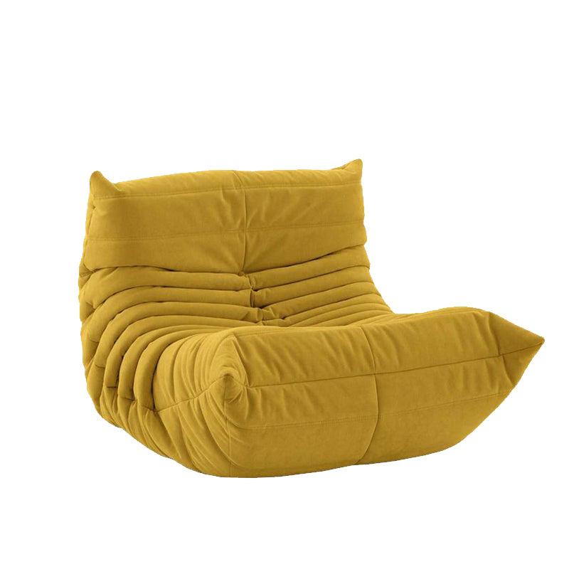 Ultra-Modern Single Seat Biscuit Back Sofa 35.43"D x 39.37"W x 27.6"H Armless Sofa