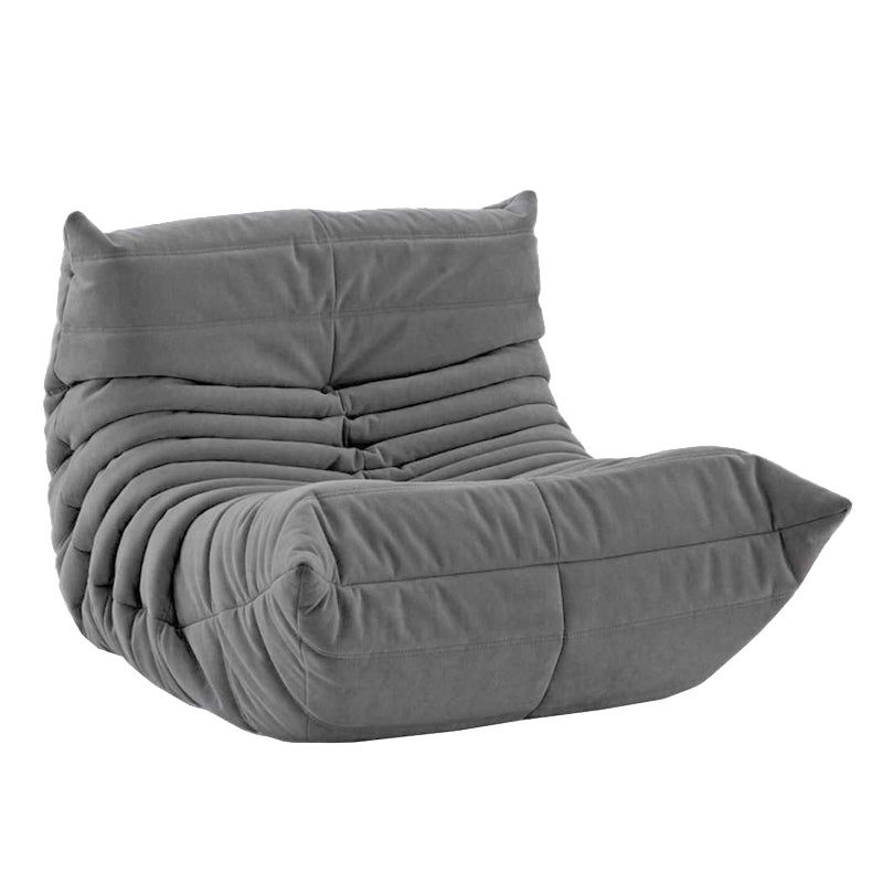Ultra-Modern Single Seat Biscuit Back Sofa 35.43"D x 39.37"W x 27.6"H Armless Sofa