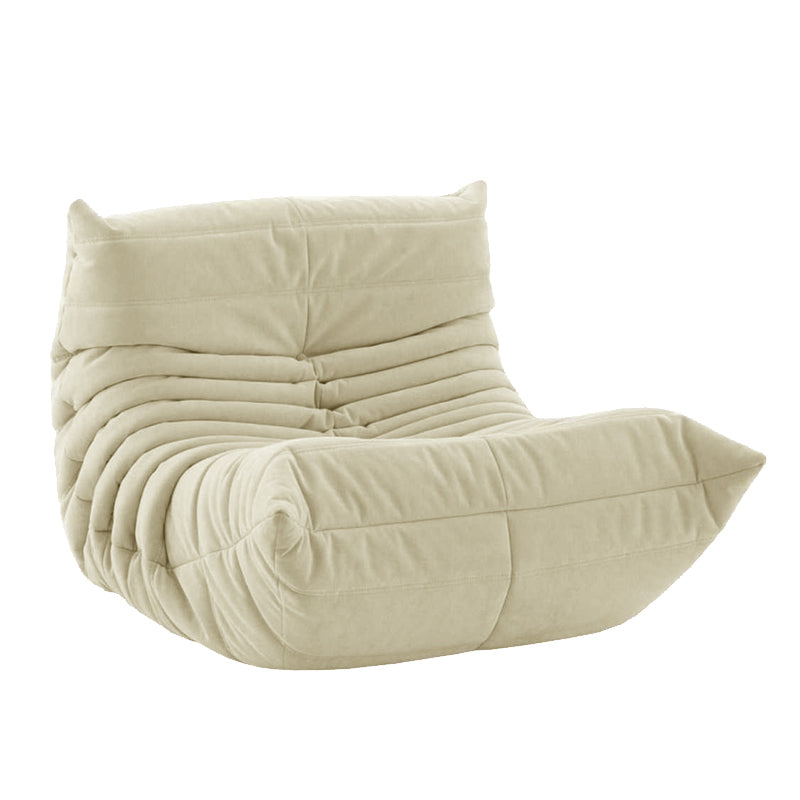 Ultra-Modern Single Seat Biscuit Back Sofa 35.43"D x 39.37"W x 27.6"H Armless Sofa