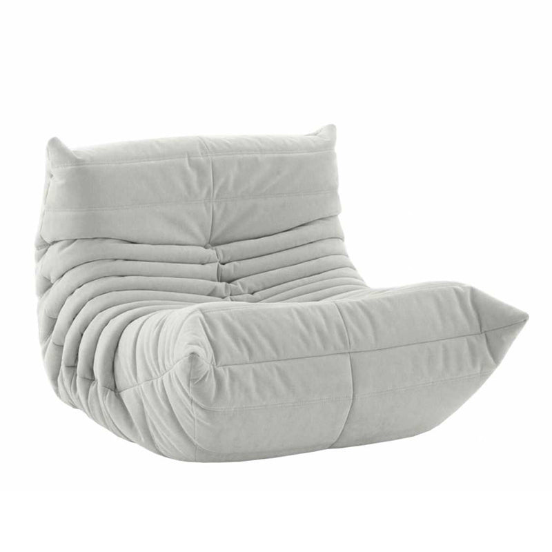 Ultra-Modern Single Seat Biscuit Back Sofa 35.43"D x 39.37"W x 27.6"H Armless Sofa