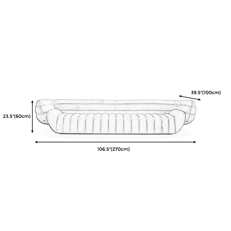 Transitional Modern Biscuit Back Sofa 23.62"High Velvet Tuxedo Arm Chesterfield Sofa