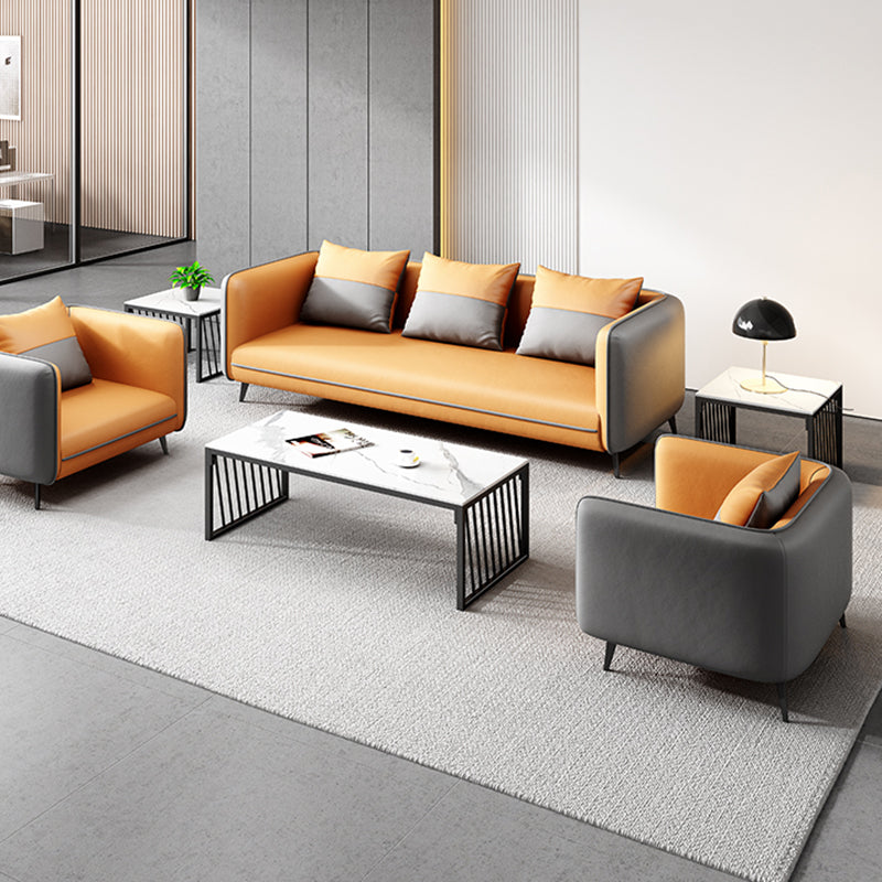 Modernes Büro-Smoking-Sofa mit Polsterkissen für Bonuszimmer, Wohnzimmer