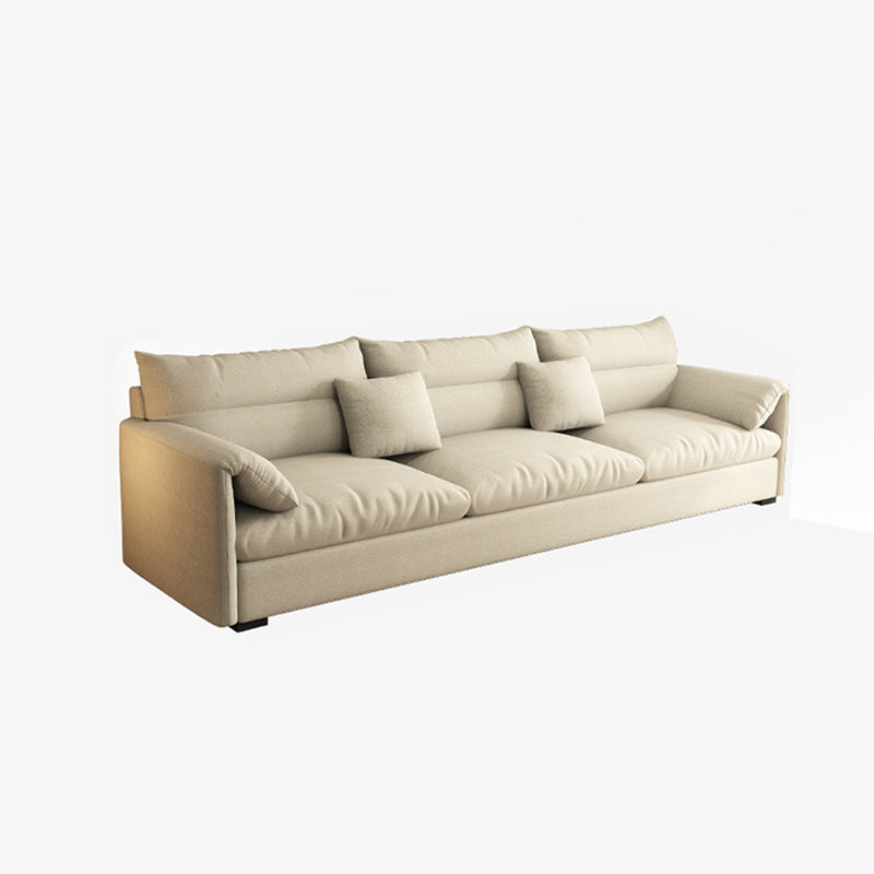 Beach Biscuit Back Standard Sofa 27.6"High Pillow Top Arm Sofa, Beige