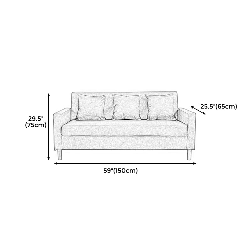28,35 "H Leinenquadratarm modernes Sofa mit enges, rutschloser Sofa