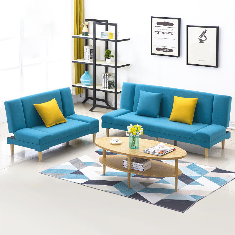 29.53" H Armless Modern Convertible Sofa with Tight Back Sofa for Living Room, Apartment