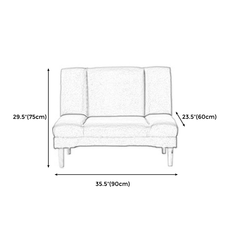 29.53" H Armless Modern Convertible Sofa with Tight Back Sofa for Living Room, Apartment