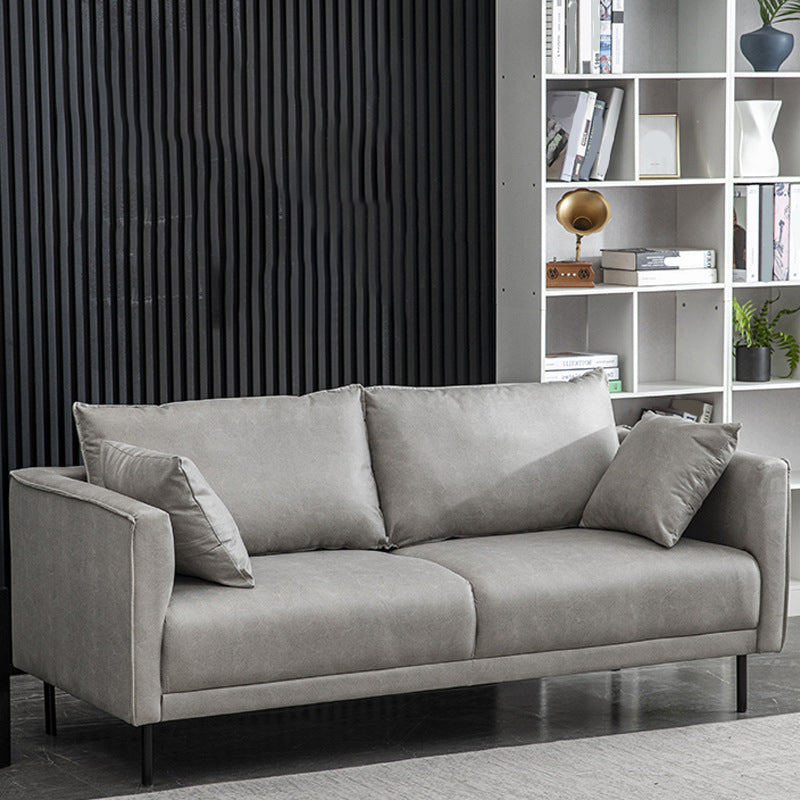 Modern Style Wooden Base Namib & Leather Art Multi-color Selection of Rectangular Sofa