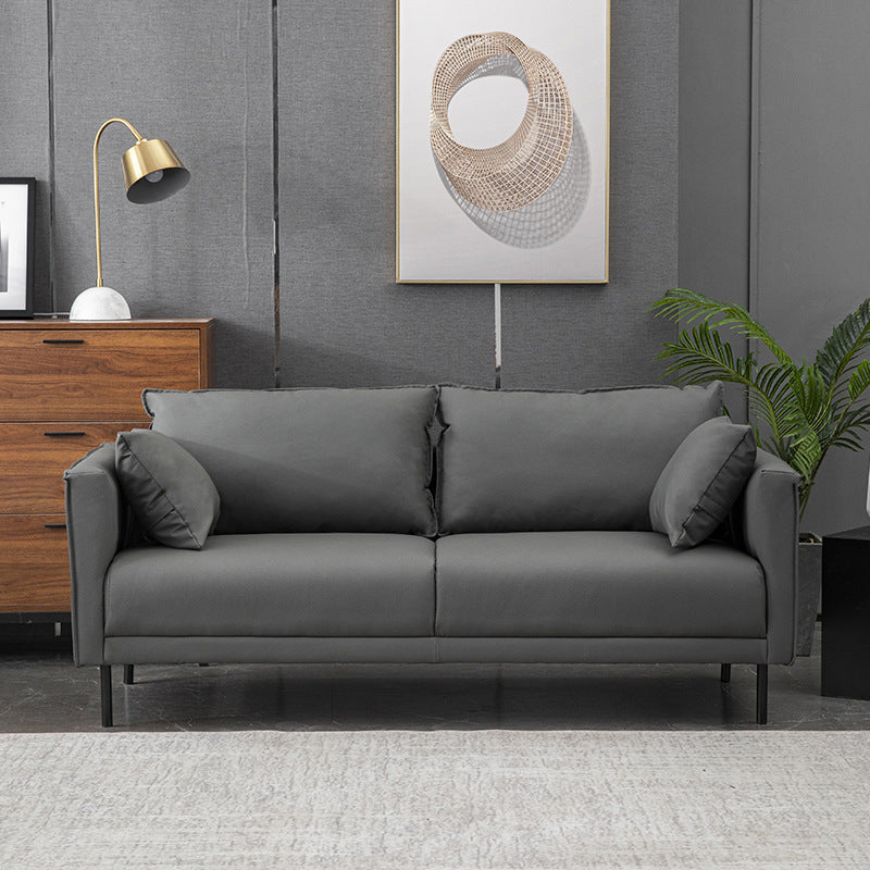 Modern Style Wooden Base Namib & Leather Art Multi-color Selection of Rectangular Sofa
