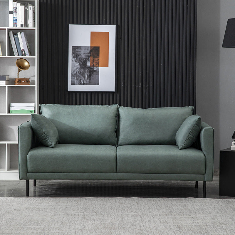 Modern Style Wooden Base Namib & Leather Art Multi-color Selection of Rectangular Sofa