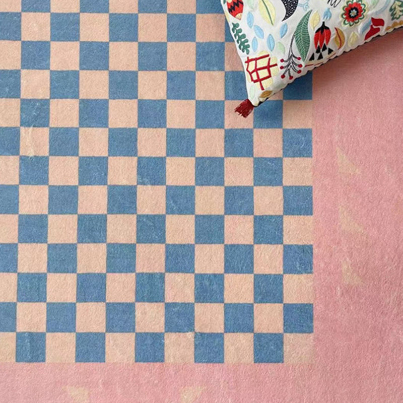 Rose rose moderne Polyester Geométric Print Rap Tache Riscusant pour le salon