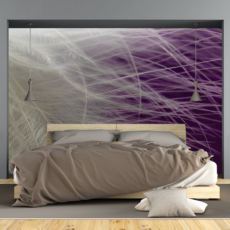 Photography Stain Resistant Mural Wallpaper Feather Indoor Wall Mural
