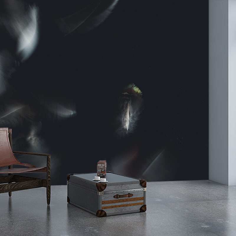 Photography Environment Friendly Mural Wallpaper Feather Decoration Bedroom Wall Mural