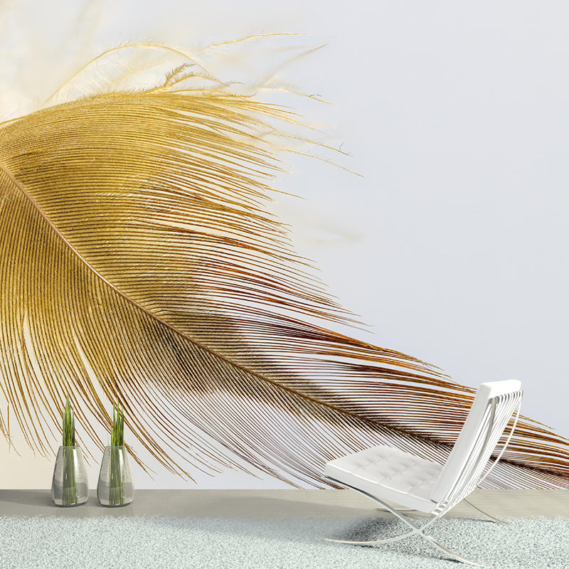 Feather Mildew Resistant Wallpaper Photography Sleeping Room Wall Mural