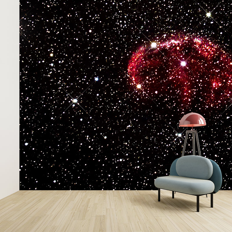 Universe Photography Mildew Resistant Wallpaper Environmental Sleeping Room Wall Mural