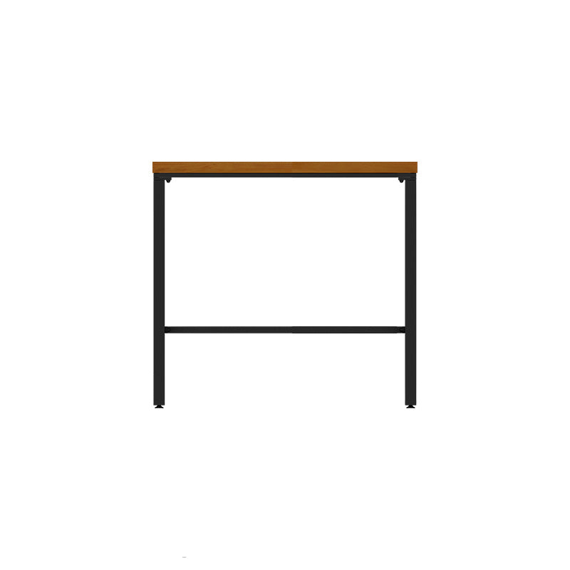 Brown Modern Style Bar Table Solid Wood and Iron Breakroom Bar Table