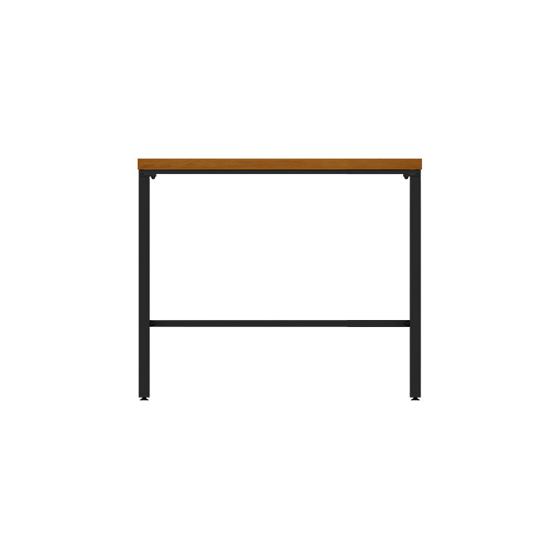 Brown Modern Style Bar Table Solid Wood and Iron Breakroom Bar Table