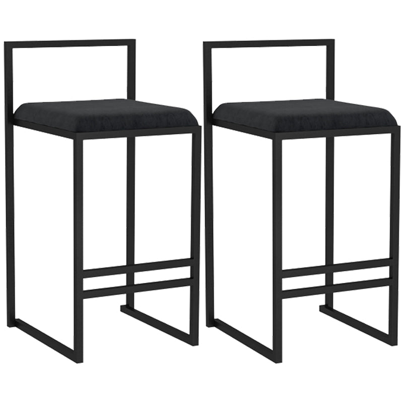Barhocker im skandinavischen Stil mit Kufenbeinen, quadratischer Sitzhocker für die Küchenbar