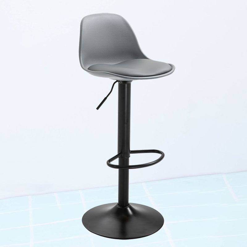 Taburete de bar de estilo escandinavo con taburete de mostrador de asiento de cuero para barra de cocina