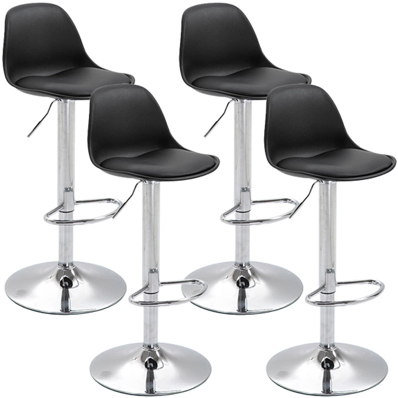 Taburete de bar de estilo escandinavo con taburete de mostrador de asiento de cuero para barra de cocina
