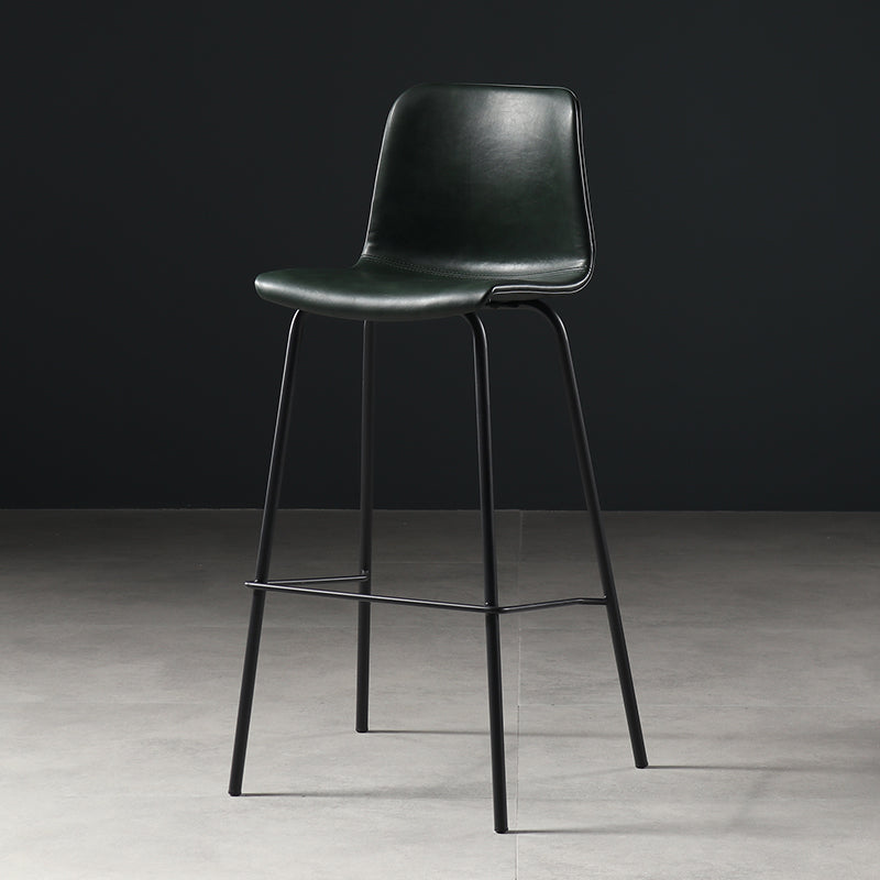 Destiertes Leder einfacher Barhocker Nordic Indoor Hoher Hocker mit Eimersitz