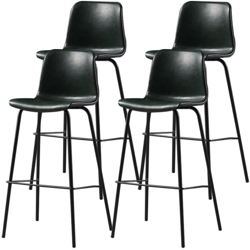 Destiertes Leder einfacher Barhocker Nordic Indoor Hoher Hocker mit Eimersitz