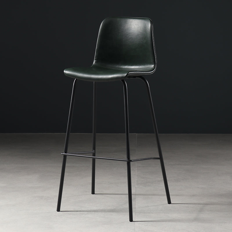 Destiertes Leder einfacher Barhocker Nordic Indoor Hoher Hocker mit Eimersitz