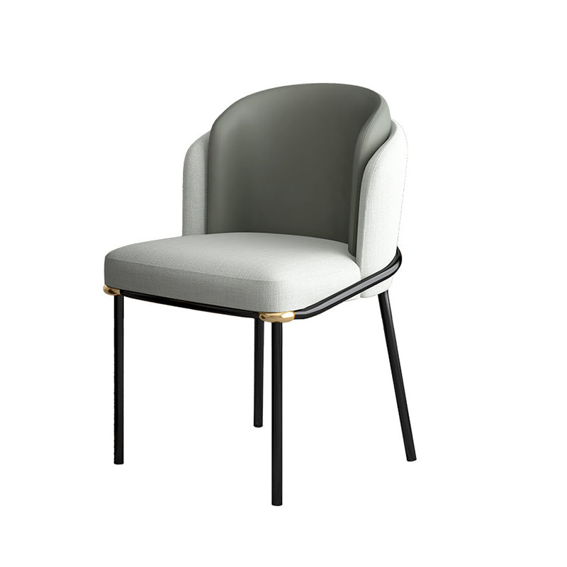 White Stone Top 1/5 Pieces Dining Set Glam Style Kitchen Set for Dining Room