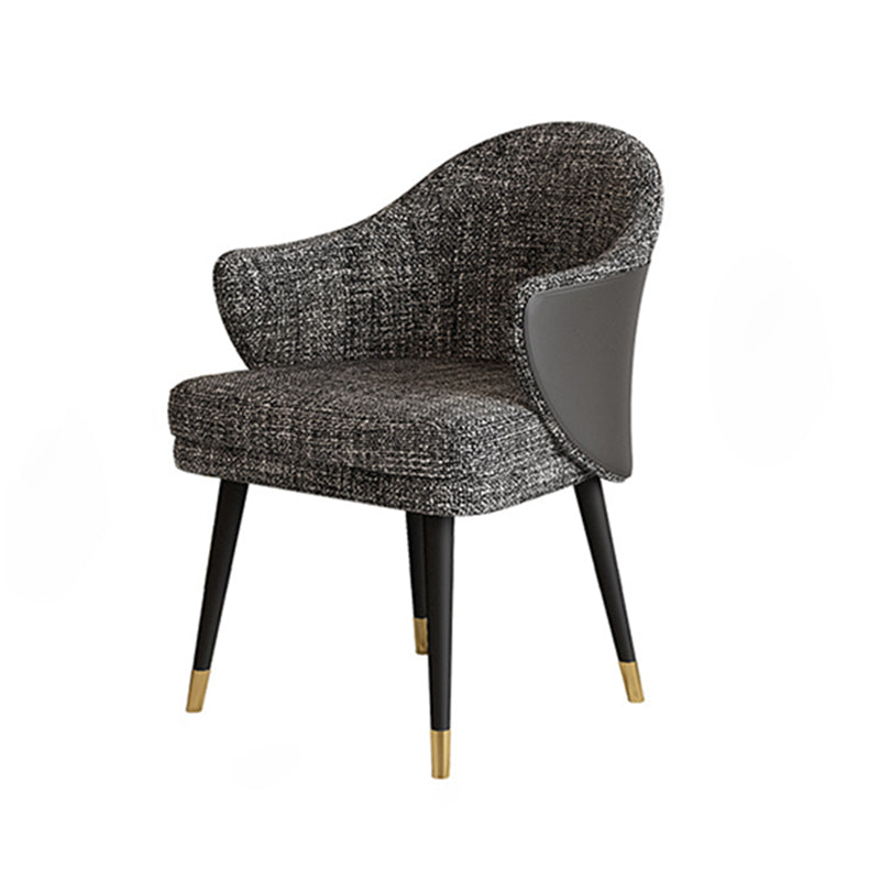 White Stone Top 1/5 Pieces Dining Set Glam Style Kitchen Set for Dining Room